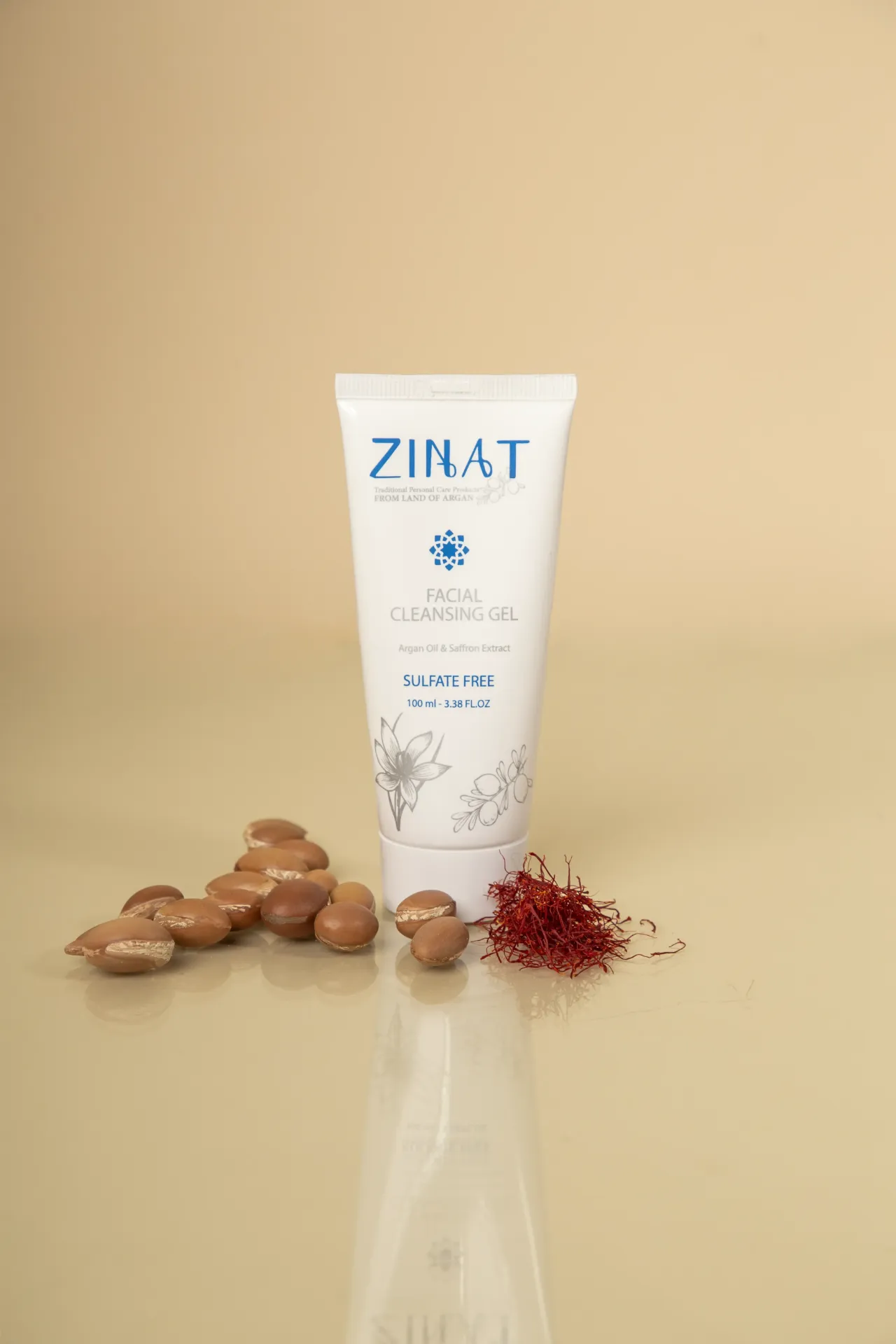 Facial Cleansing Gel Argan Oil & Saffron Extract